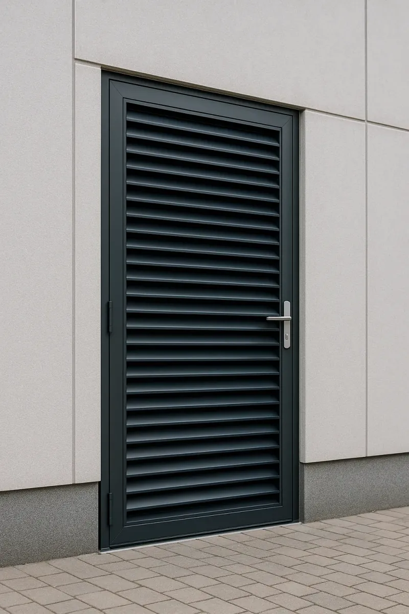 steel louvred doors - professional steel doors available in Coventry from UK manufacturers